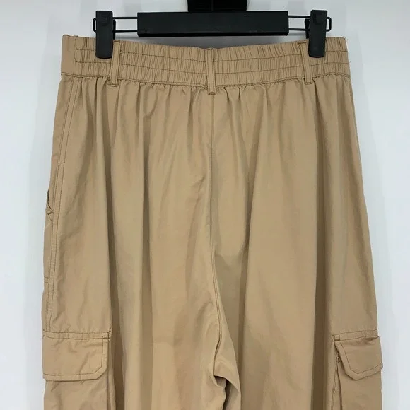 Wild Fable Jogger Pants Womens Size Medium Cargo Pocket High Rise Tan Khaki - Picture 9 of 11